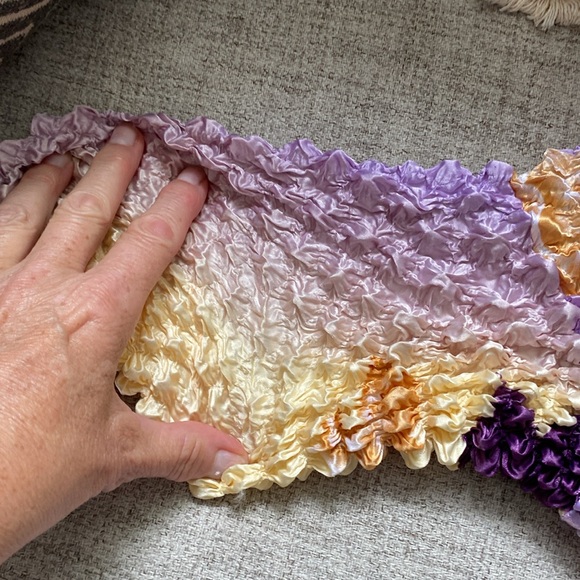 Y2K popcorn/bubble shirt one size pink purple yellow. - Picture 7 of 10